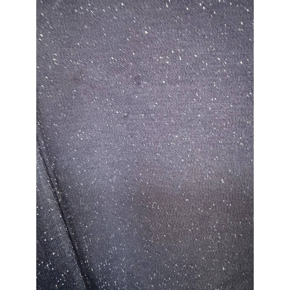 Free People Constellation Top Small Shiny Blue Square Neck Puff Sleeve Open Back